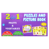 Picture of 2-IN-1 PUZZLES AND PICTURE BOOK - FRUITS & VEGETABLES