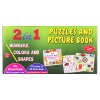 Picture of 2-IN-1 PUZZLES AND PICTURE BOOK - NUMBERS, COLORS AND SHAPES