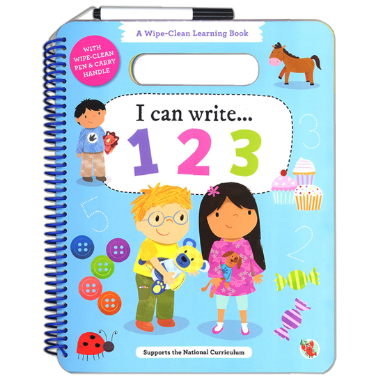 Picture of A WIPE-CLEAN LEARNING BOOK-I CAN WRITE 123