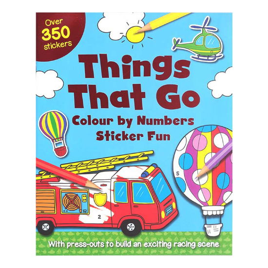 Picture of COLOR BY NUMBERS-THINGS THAT GO