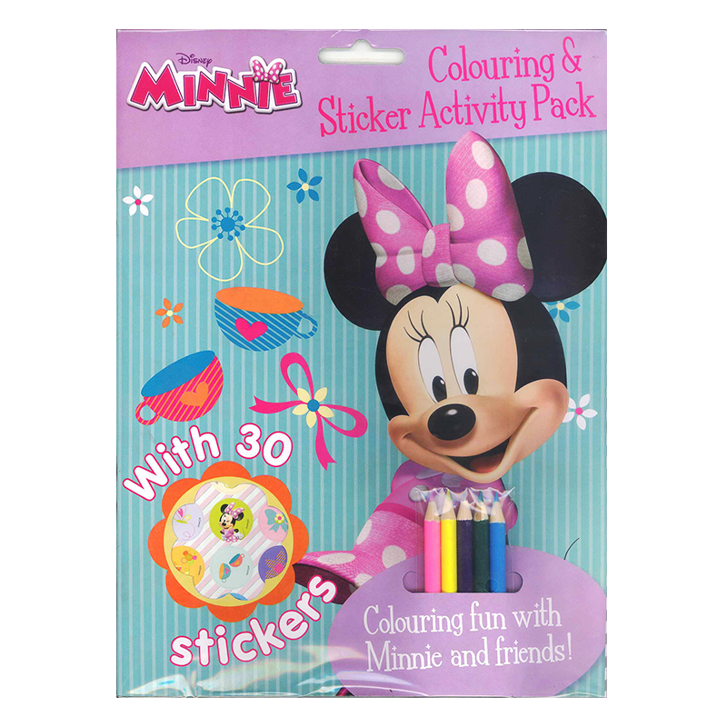Learning is Fun. DISNEY COLORING & STICKER ACTIVITY PACK-MINNIE