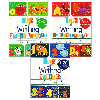 Picture of FUN WITH WRITING SERIES SET OF 3 (CAPITAL LETTERS, SMALL LETTERS, & NUMBERS)