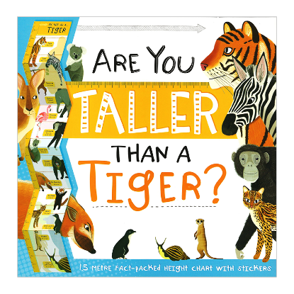 Picture of HEIGHT CHART WITH STICKERS-ARE YOU TALLER THAN A TIGER
