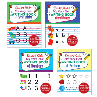 Picture of SMART KIDS MY VERY FIRST WRITING BOOK SET OF 4 (SMALL,PATTERNS,NUMBERS,&CAPITAL)
