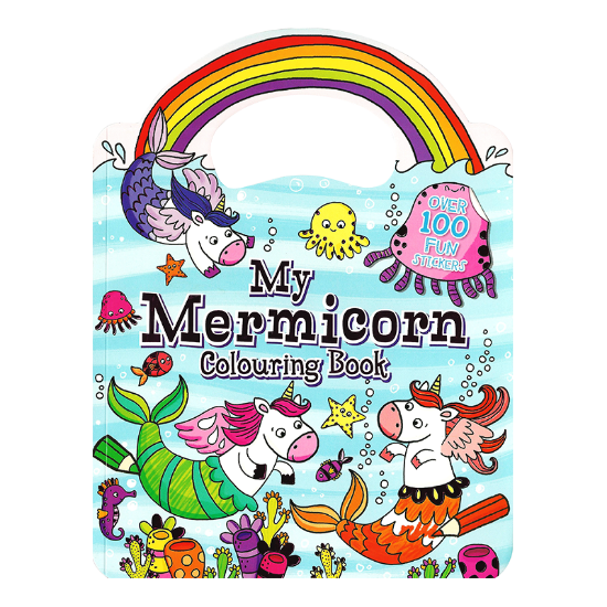 Picture of ULTIMATE SHAPED COLORING BOOK-MERMICORN