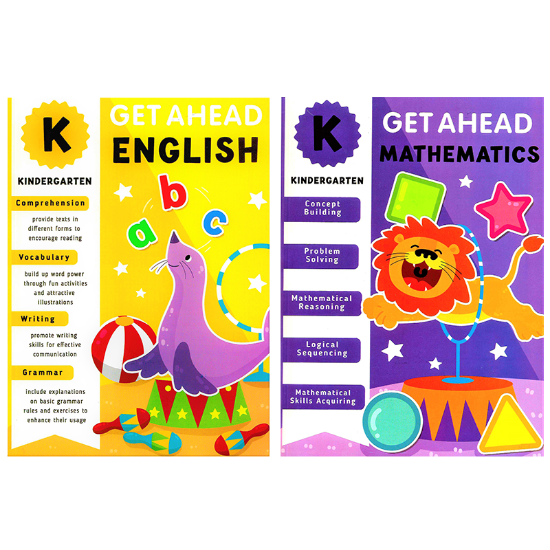 Picture of GET AHEAD KINDERGARTEN-UPDATED SET OF 2 (ENGLISH & MATH)