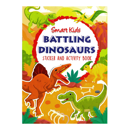 Picture of SMART KIDS DINOSAURS STICKER AND ACTIVITY BOOK-BATTLING