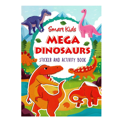 Picture of SMART KIDS DINOSAURS STICKER AND ACTIVITY BOOK-MEGA