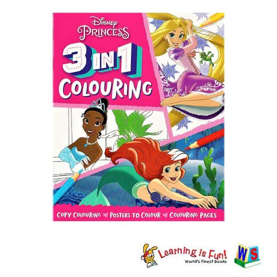 Picture of DISNEY 3IN1 COLORING-PRINCESS