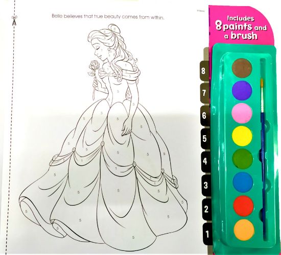 Learning Is Fun Disney Paint By Numbers Princesses