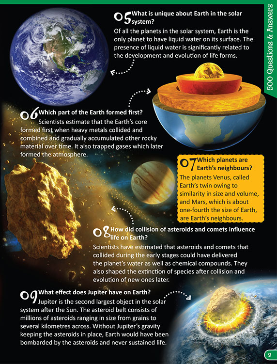 Learning Is Fun. 500 QUESTIONS AND ANSWERS-THE EARTH