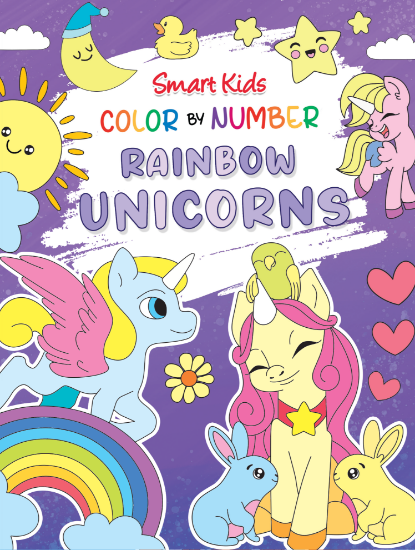 Picture of SMART KIDS COLOR BY NUMBER-RAINBOW UNICORNS