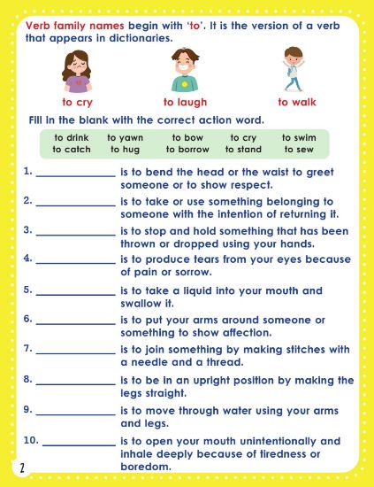 Learning is Fun. SMART KIDS SIMPLE ENGLISH-VERBS & PREPOSITIONS