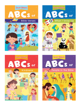 Picture of SMART BABIES ABCS SET OF 4 (WHEN I GROW UP, KINDNESS, PEOPLE IN THE BIBLE, & BIBLE VERSES)