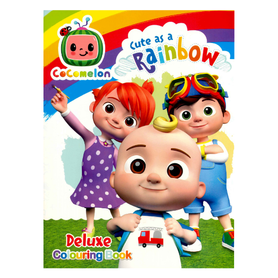 Picture of COCOMELON DELUXE COLORING BOOK-CUTE AS A RAINBOW