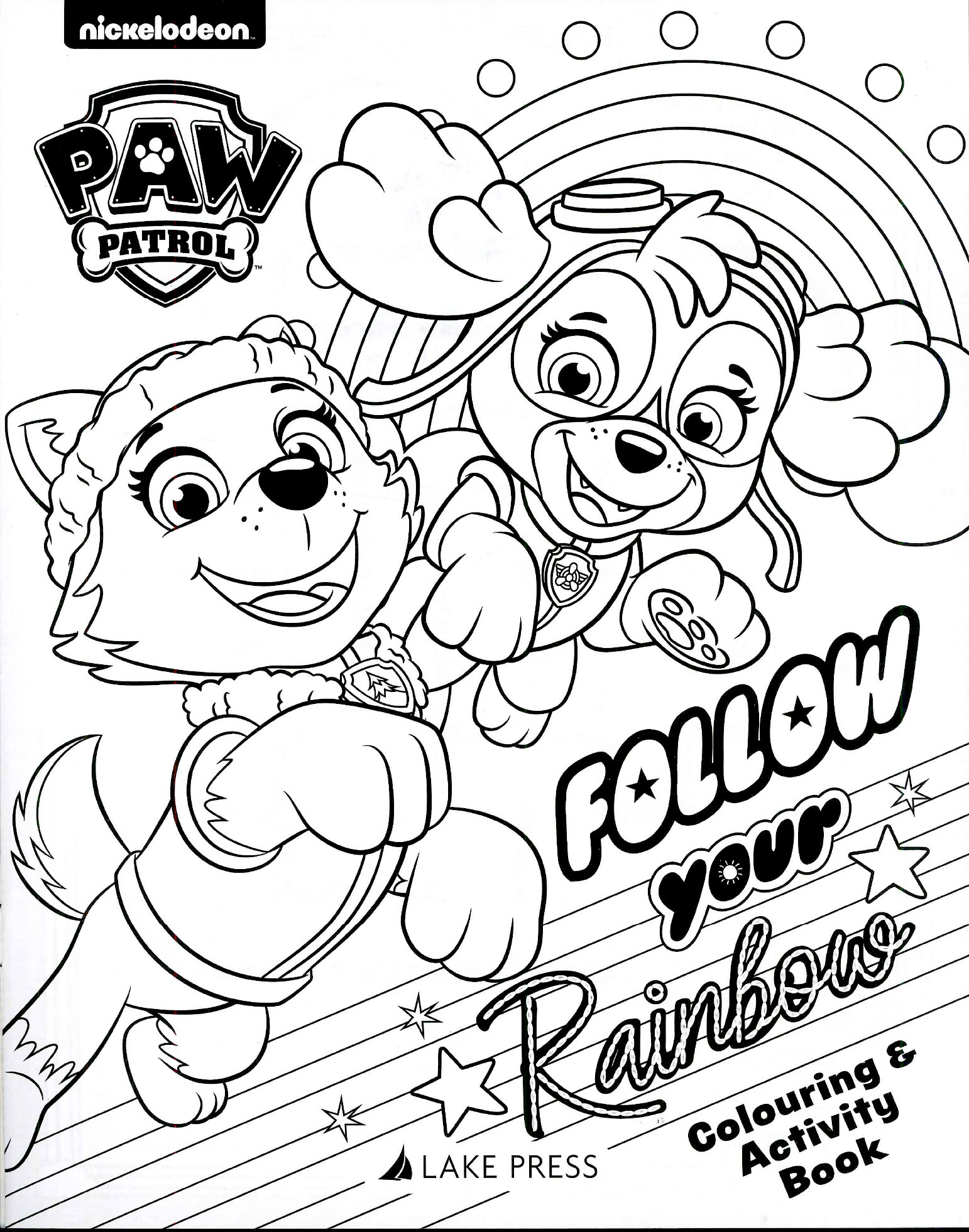 Learning is Fun. NICKELODEON PAW PATROL 16PP COLORING AND ACTIVITY BOOK-FOLLOW YOUR RAINBOW