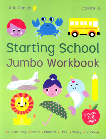 Picture of LITTLE GENIUS JUMBO WORKBOOK-STARTING SCHOOL AGES 5-6