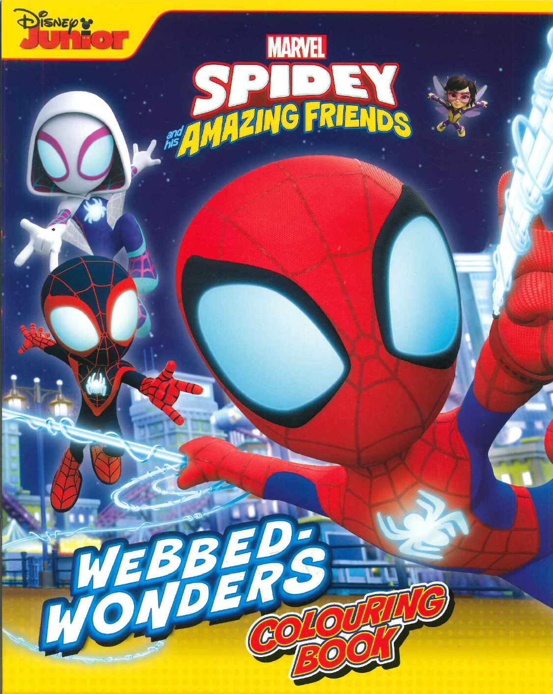 Learning is Fun. DISNEY JUNIOR MARVEL SPIDEY 16PP COLORING BOOK-WEBBED ...