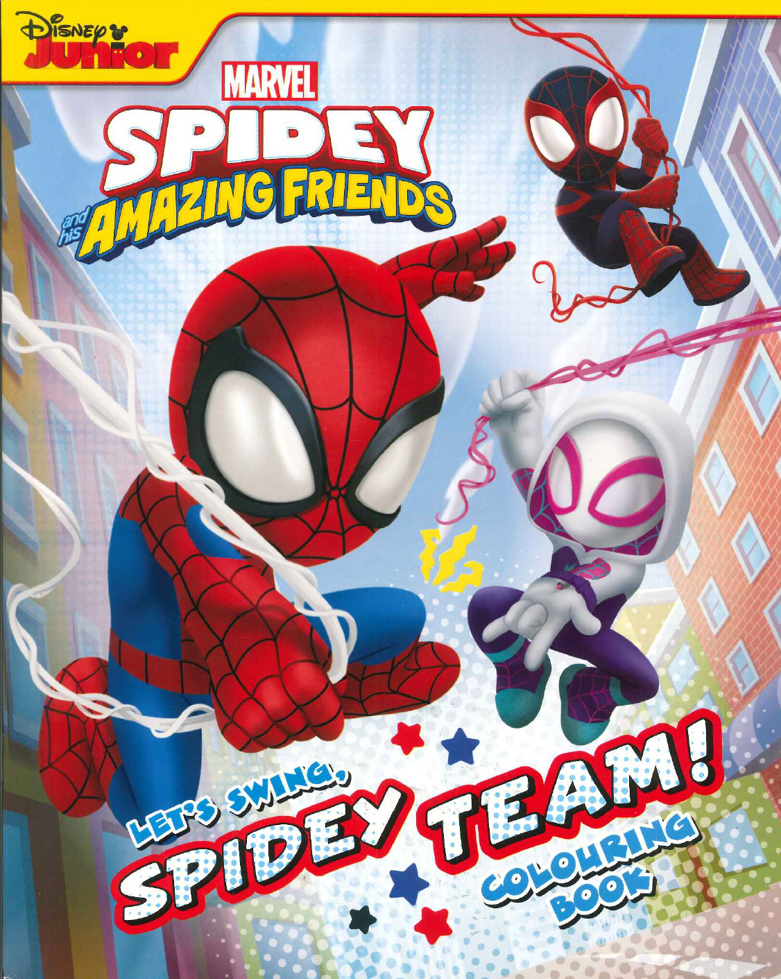 Learning is Fun. DISNEY JUNIOR MARVEL SPIDEY 16PP COLORING BOOK-SPIDEY TEAM