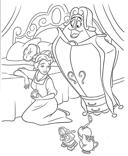 Learning is Fun. DISNEY COLORING BOOK-BEAUTY & THE BEAST