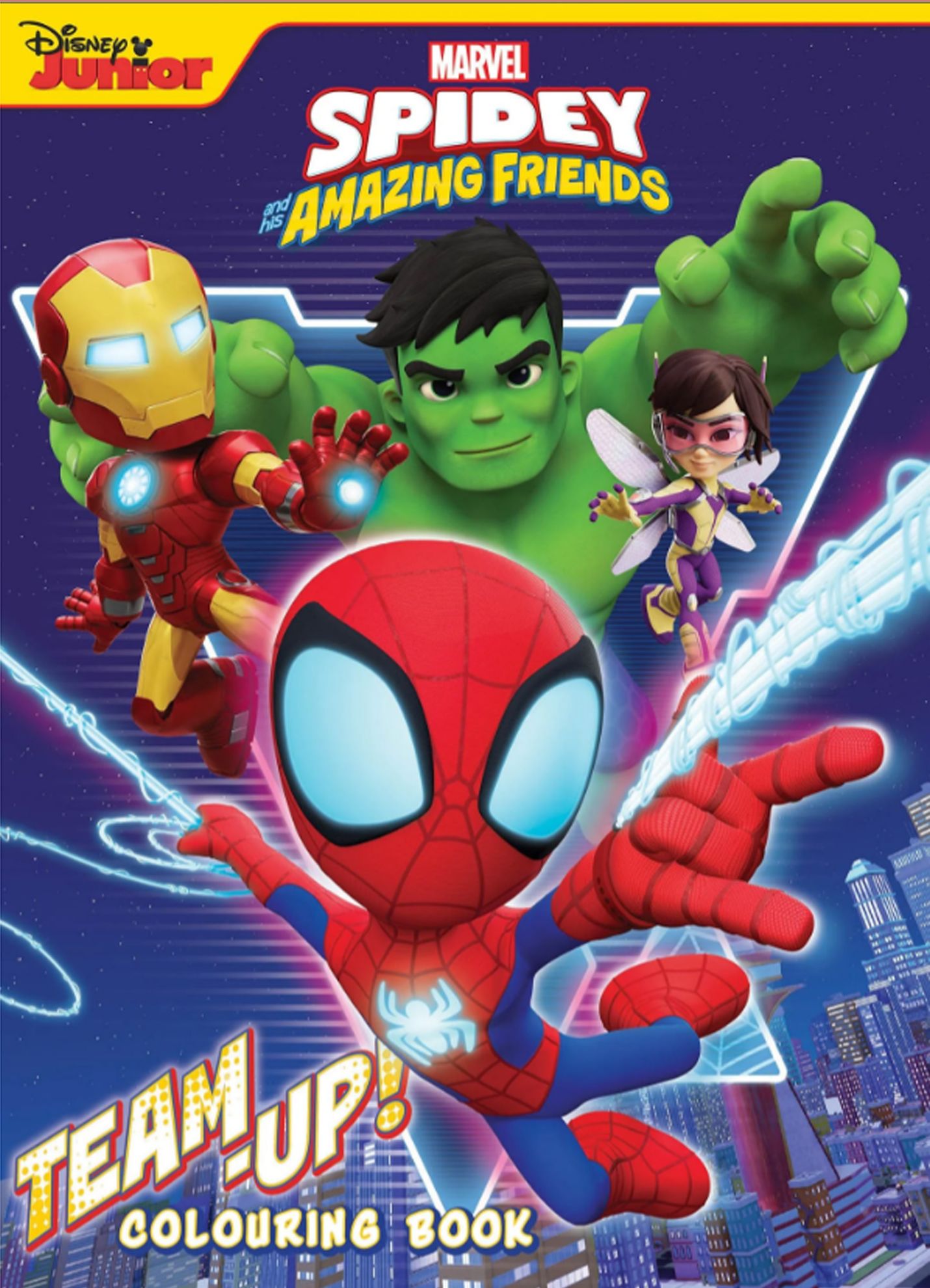 Learning Is Fun. Disney Junior Marvel Spidey Coloring Book-team Up