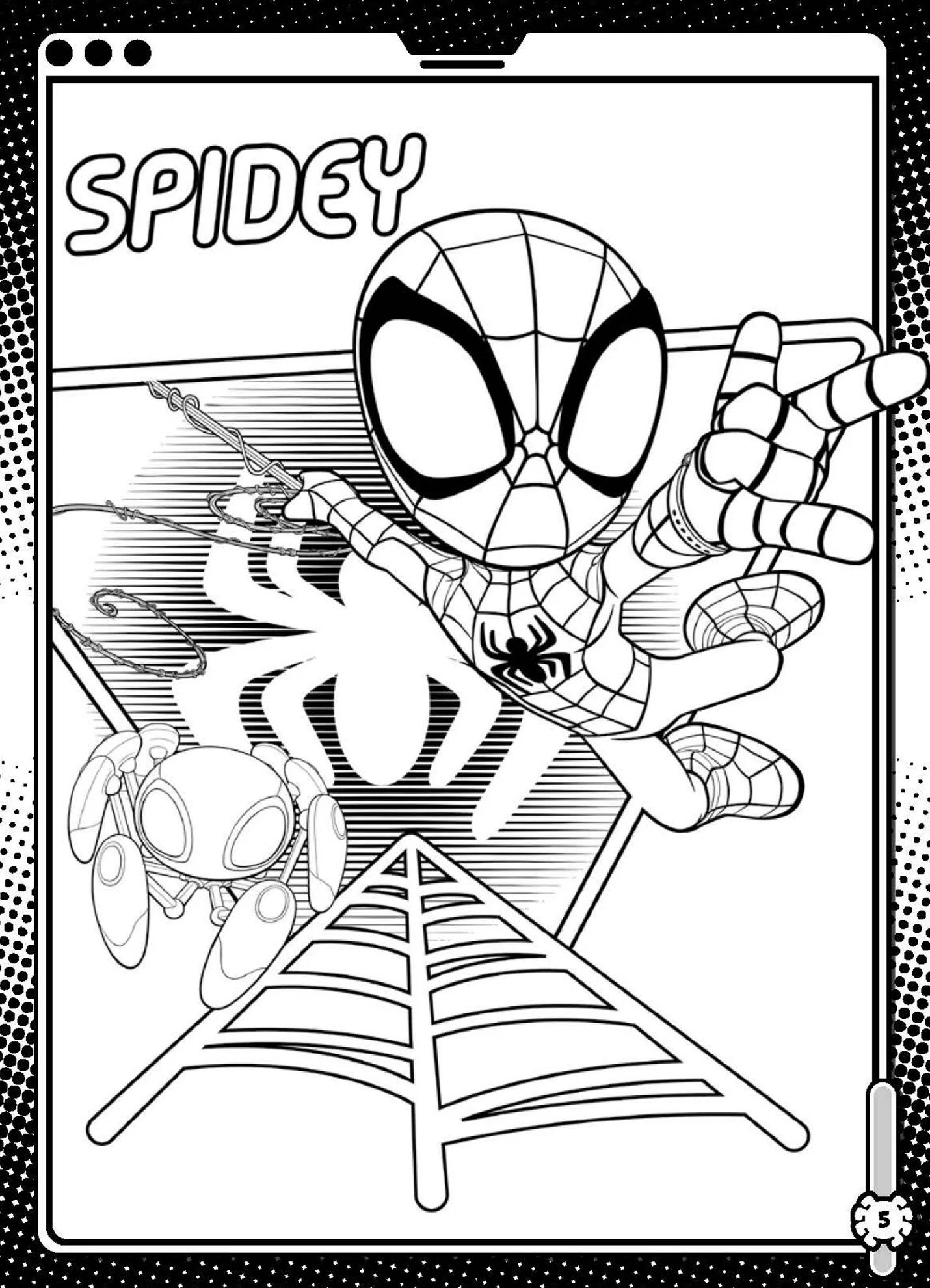 Learning is Fun. DISNEY JUNIOR MARVEL SPIDEY COLORING BOOK-TEAM UP