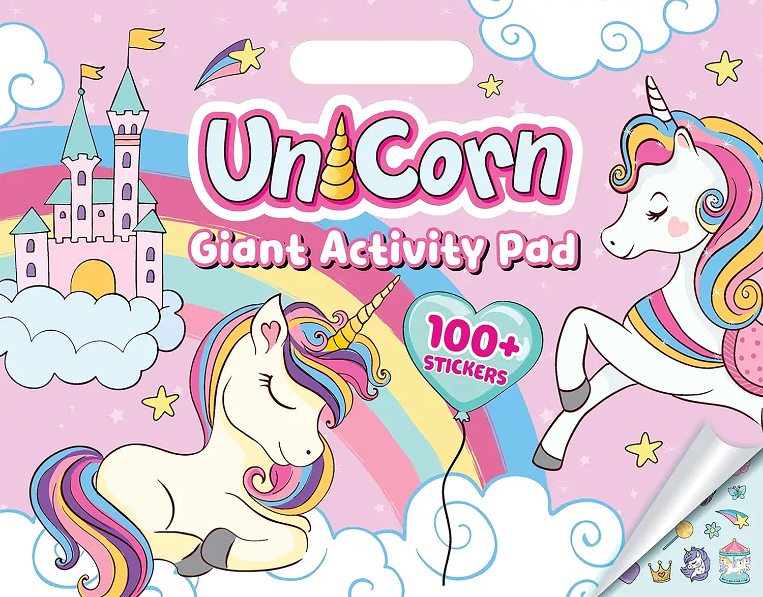 Learning is Fun. GIANT ACTIVITY PAD-UNICORN