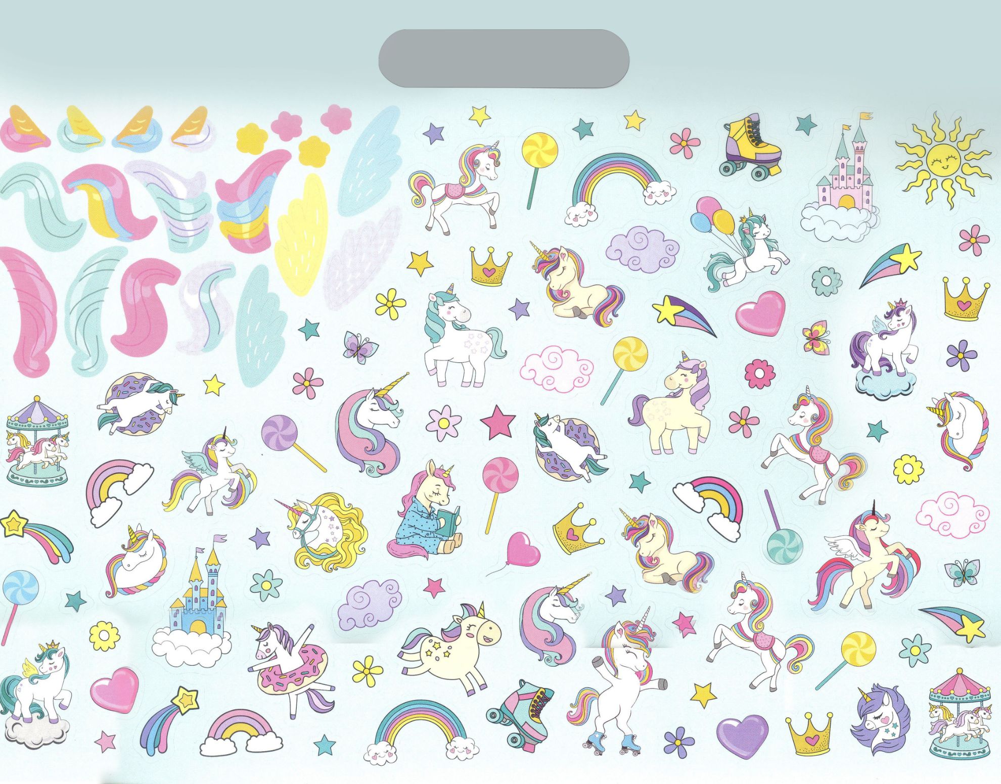Learning is Fun. GIANT ACTIVITY PAD-UNICORN