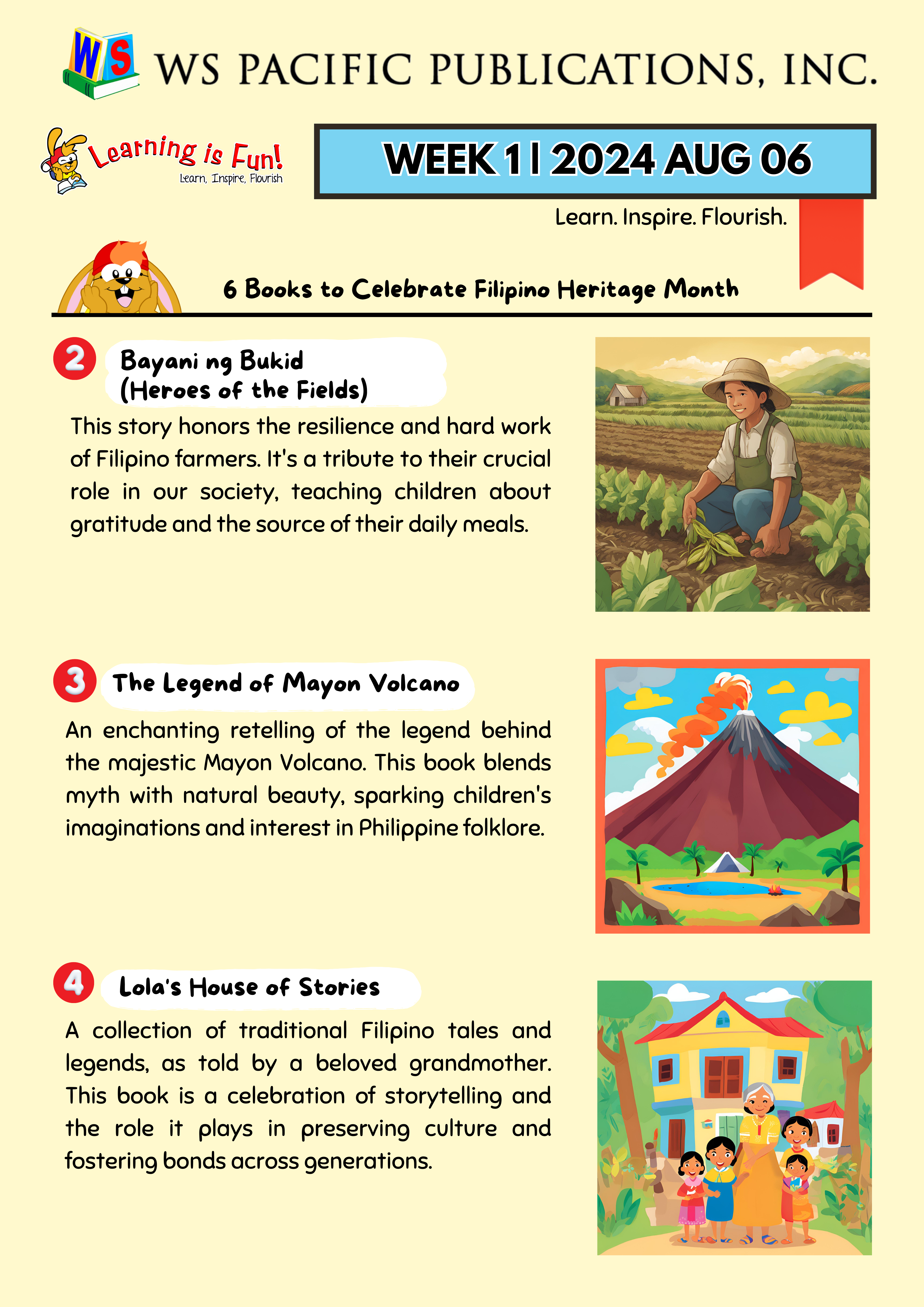 Learning is Fun. AUGUST 2024 - WEEK 1 | 6 Books to Celebrate Filipino ...